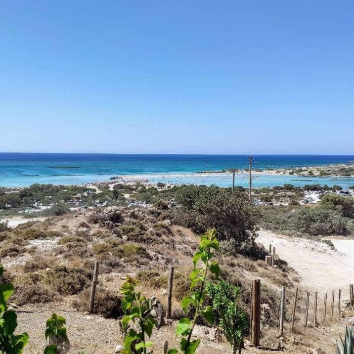 elafonisi beach from the top