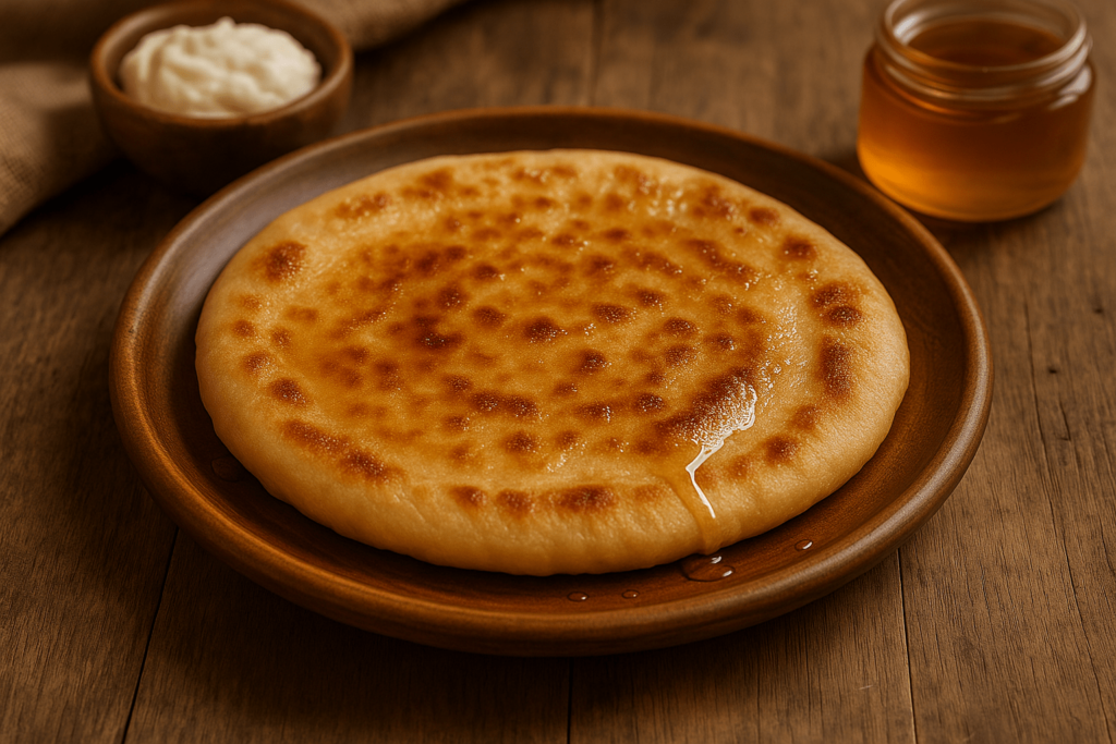 Sfakiani pita with honey
