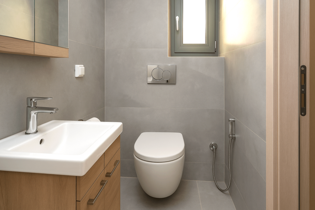 tiny studio Bathroom