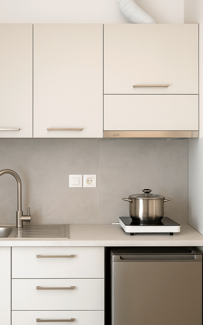 tiny studio Kitchen 1