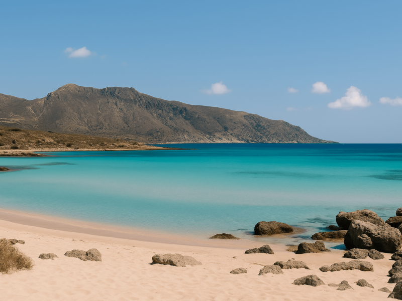 Elafonisi beach AI generated