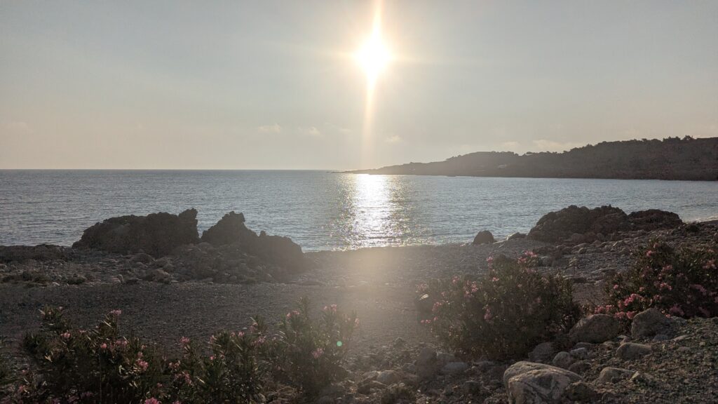 stomio beach kissamos Crete sunset