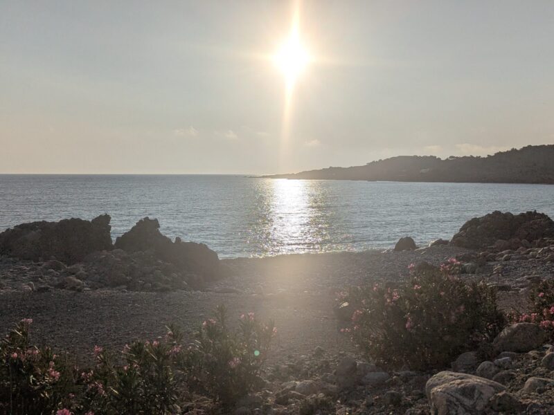 stomio beach kissamos Crete sunset